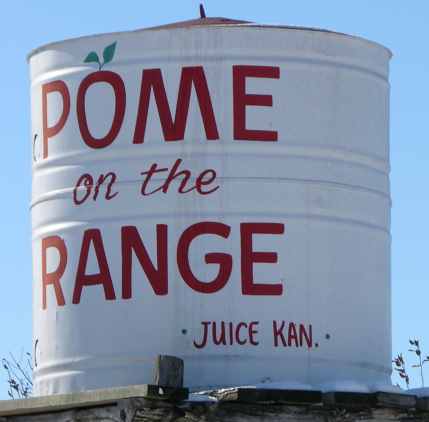 Pome on the Range giant apple juice can.
