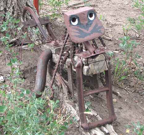 Old Harvester parts become art