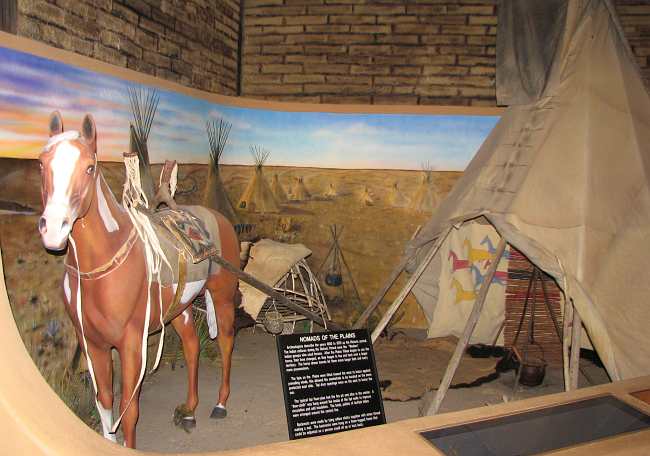 Nomads of the Plains exhibit at the Grant County Adobe Museum