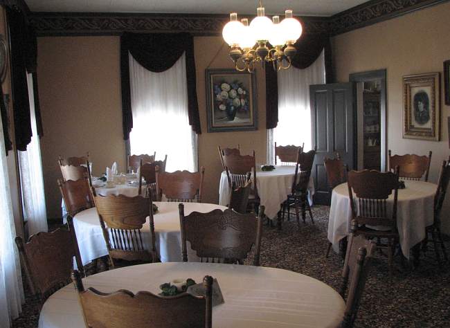 Harvey House dining room - Florence, Kansas