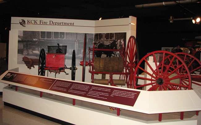 fire cart and hand drawn hose reel