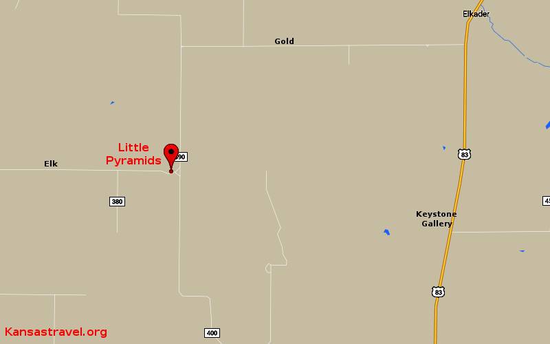 Little Pyramids Map - Logan County, Kansas