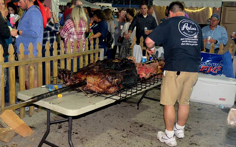 Whole pig barbecued at the American Royal BBQ Competition