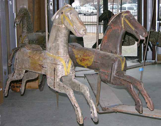 1859 wooden carousel horses