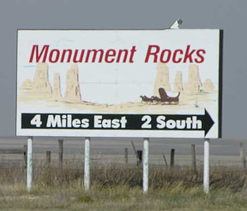 Monument Rocks, the Chalk Pyramids - Kansas