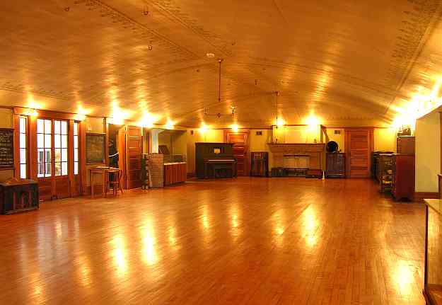 the Brown Mansion ballroom has been reported as haunted