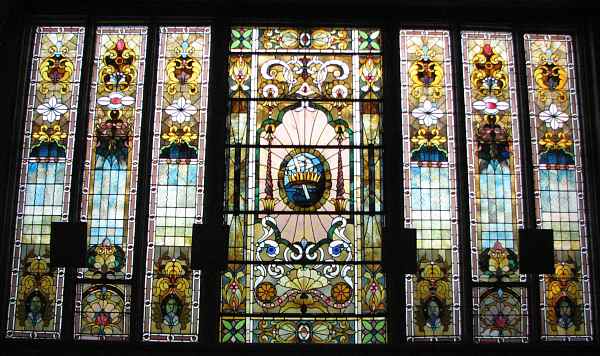 Catholic chapel stained glass windows