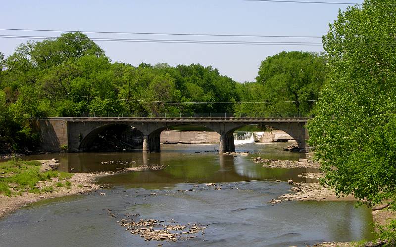 Cottonwood Falls Bridge and Dam