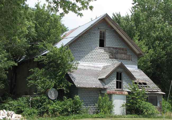 Drinkwater and Schriver Flour Mill in Cedar Point, Kanas