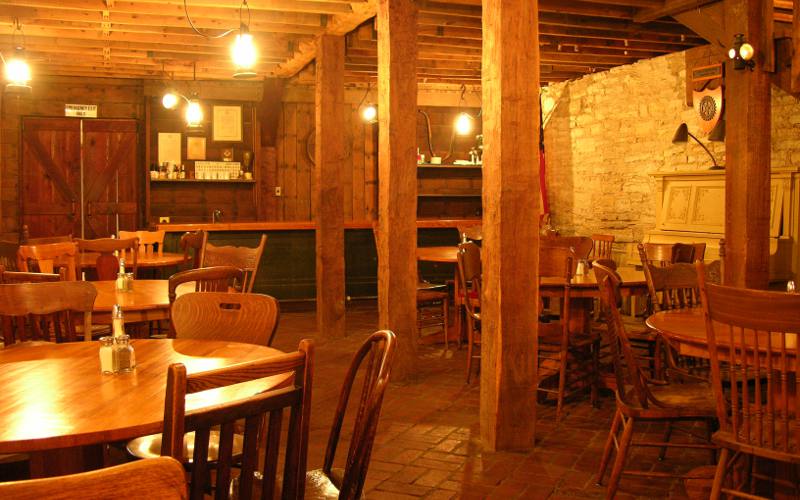 Hays House cellar dining room.