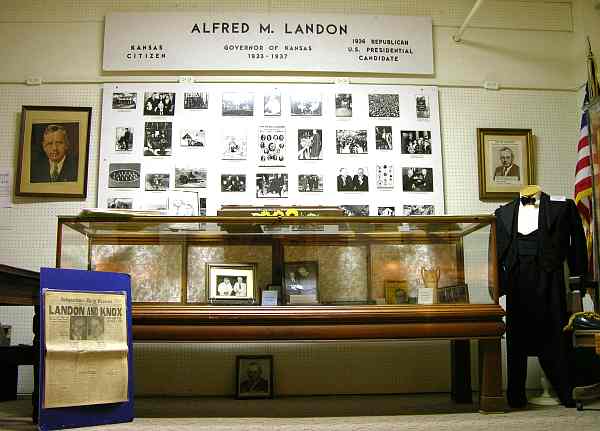 Alf Landon exhibit in the Independence Historical Museum
