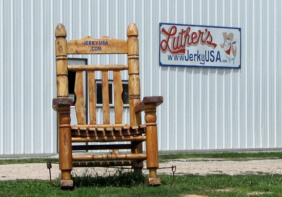 Luther's Jerky giant rocking chair