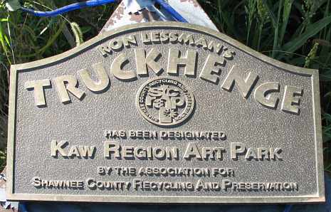 Ron Lessman's Truckhenge is a Kaw Region Art Park