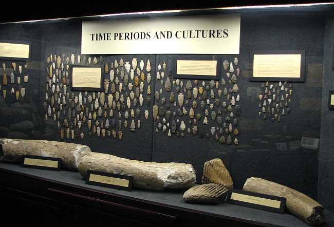 Fossils and artifacts at Grant County Adobe Museum