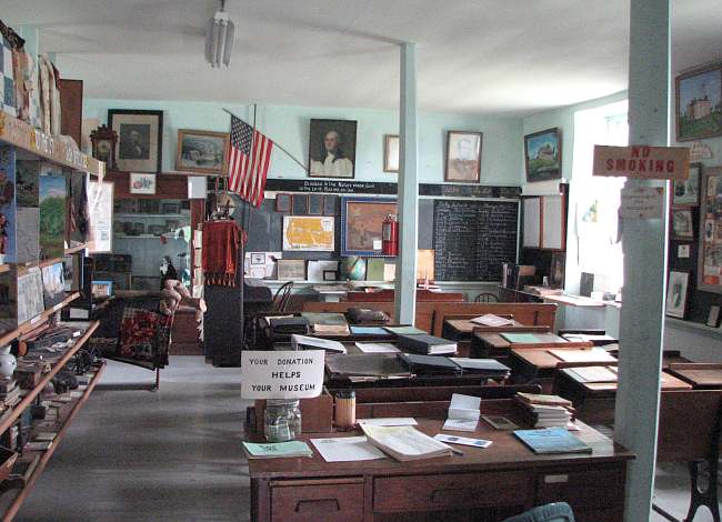 One room schoolhouse at the Albany Historical Museum
