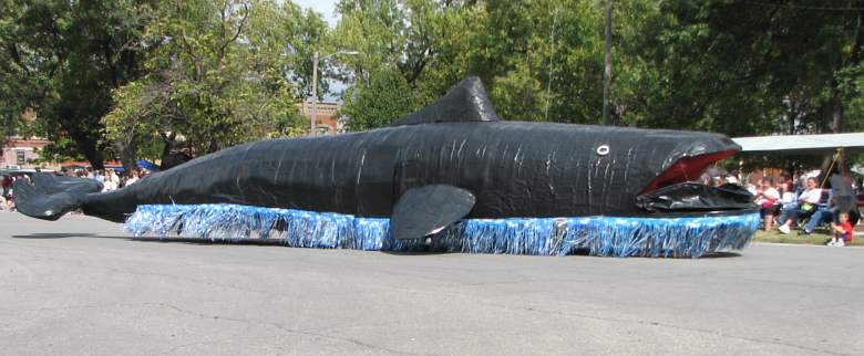 Jonah and the Whale float in Biblesta parade