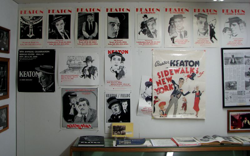 Buster Keaton Celebration poster display