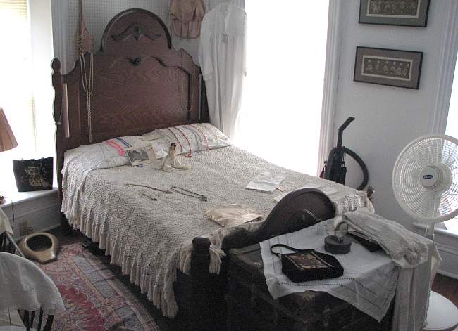 Bed in which Walter Johnson was born