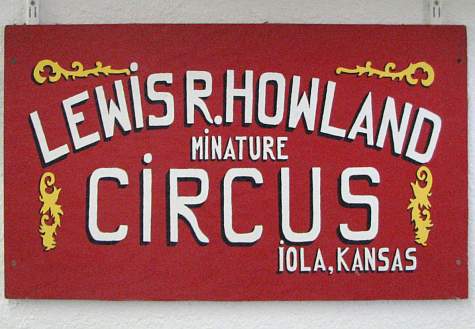 Lewis Holland minature circus - Humboldt, Kanas