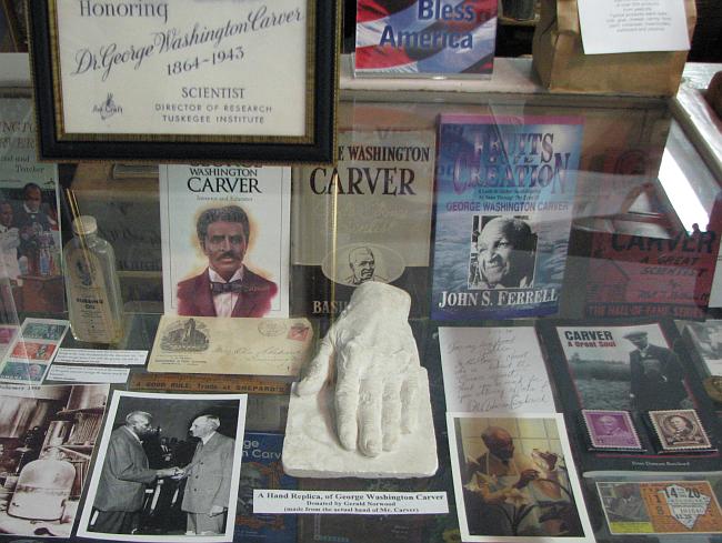 Cast of George Washington Carver's hand.