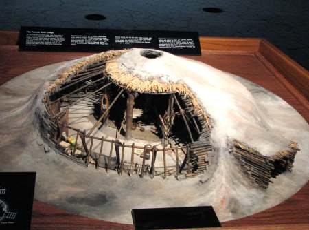 Model of a Pawnee earth lodge
