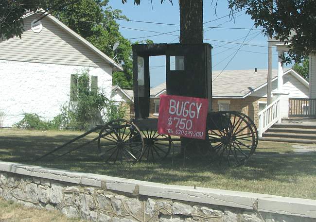 Buggy for sale along side of Route 66