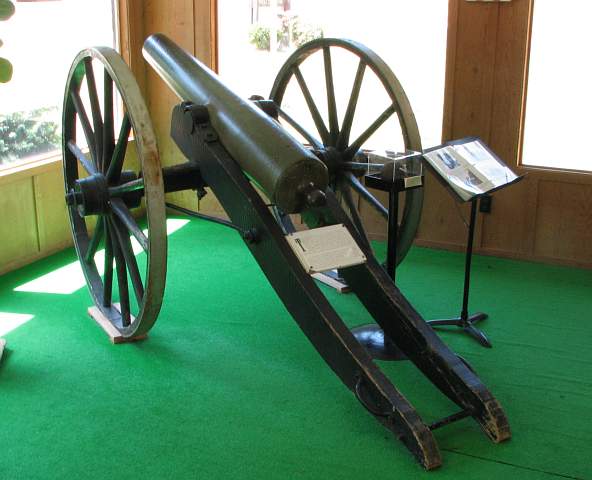 Civil War era cannon at Baxter Springs Heritage Center and Museum