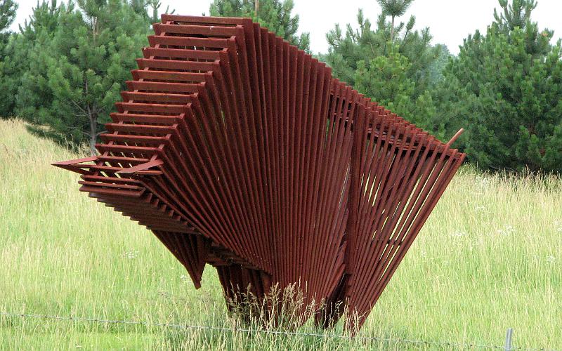 Wood sculpture by Franklin L. Jensen