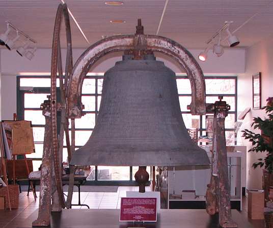 Bell cast at  Stuckstede Bell Foundry in St. Louis, Missouri