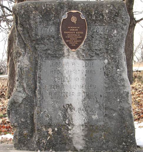 Sarah Handley Keyes marker. Donner Party