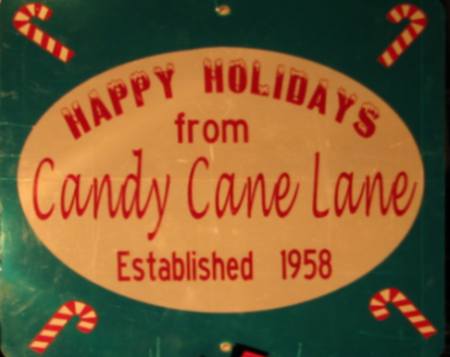 Happy Holiday from Candy Cane Lane in Prairie Village, Kansas