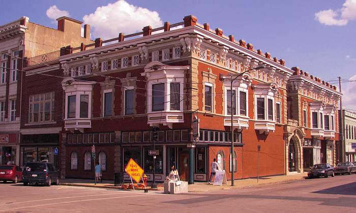 The Corner Pharmacy in downtown Leavenworth, Kansas.