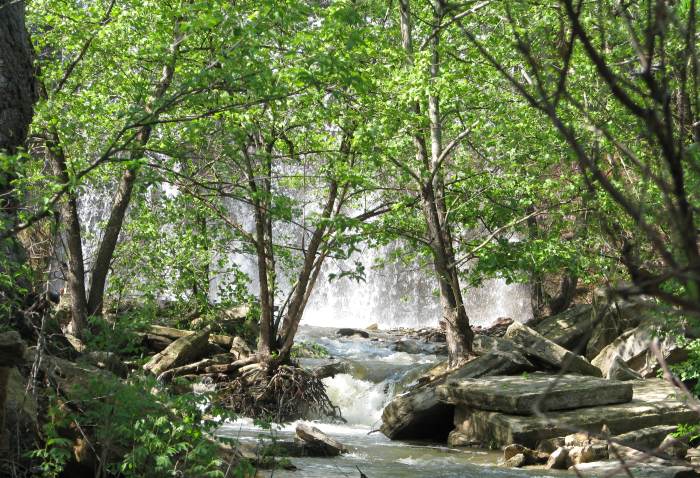 Lake With Waterfall