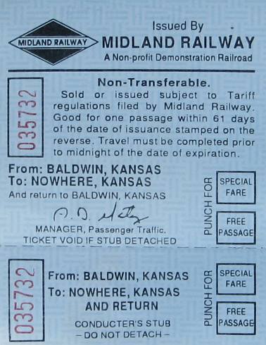 Midland Railway ticket