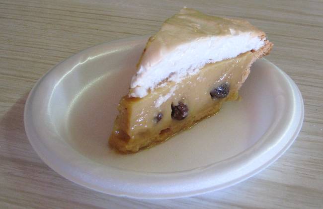 Curtis Cafe raisin cream pie