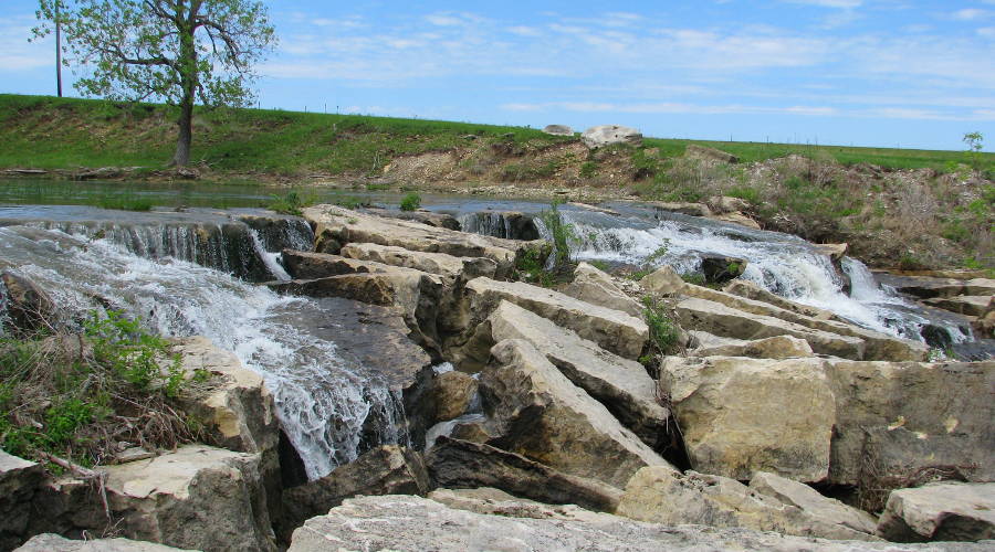 The top most Lake Kahola Waterfall