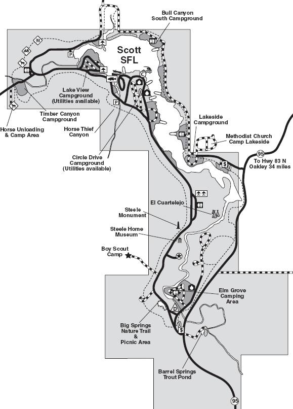 Lake Scott State Park Map