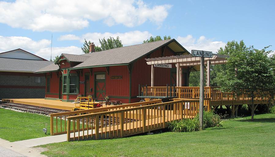 Lansing Historical Museum is located in Atchison, Topeka and Santa Fe depot
