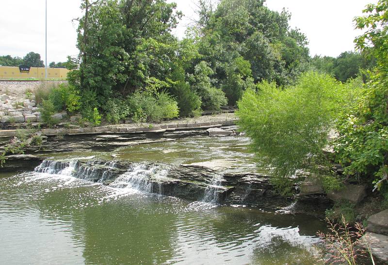 Turkey Creek Waterfall - Merriam, Kansas.