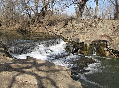 Brown Park Waterfall - Abeline, Kansas