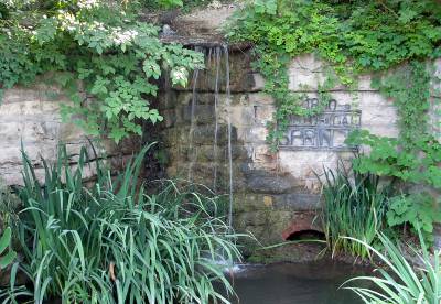 Central Park Spring and Waterfall - Marion, Kansas