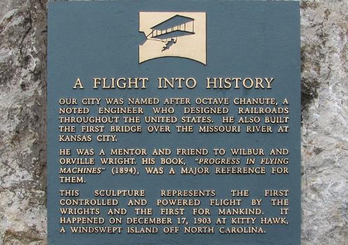 Chanute-Wright Brothers Memorial - Chanute, Kansas