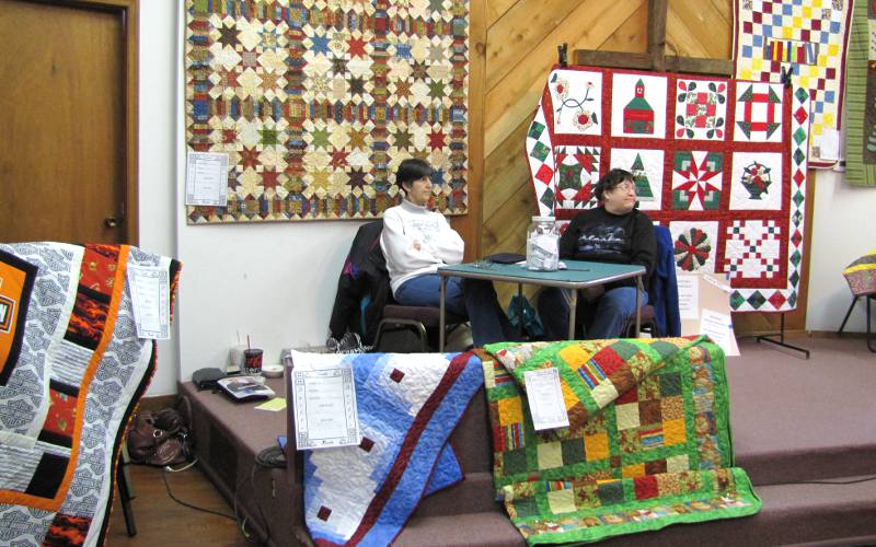 Quilt Show at Elk Falls Outhouse Tour and comunity open house