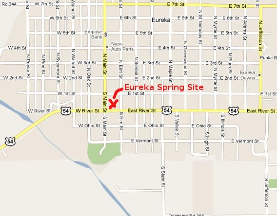 Eureka Spring Site Map - Eureka, Kansas