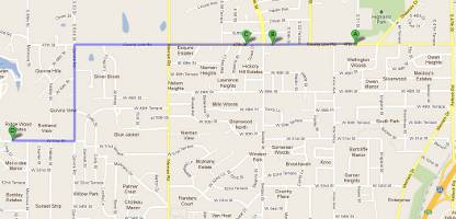 North Johnson County - South Wyandotte County Christmas Map