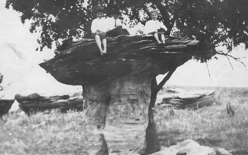 Mushroom Rock State Park in 1920