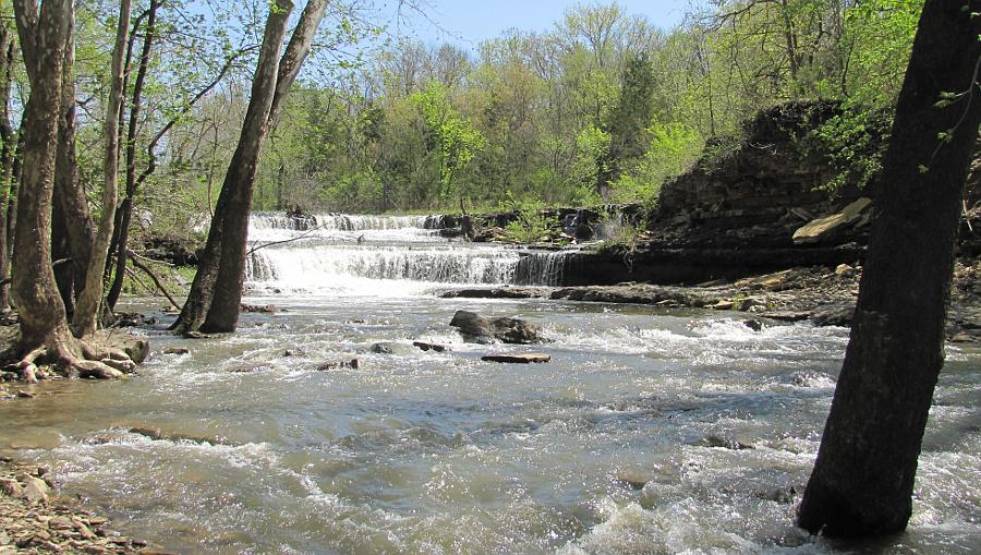 Middle and lower Rock Creek Lake Waterfalls