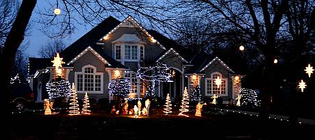 Leawood Kansas Christmas Light Display