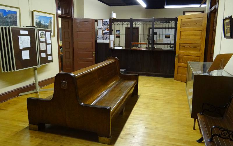 Union Pacific depot ticket office and waiting room - Geary County Historical Museum