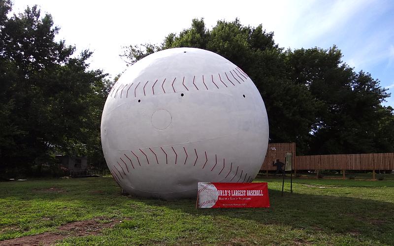 World's Largest Baseball - Muscotah, Kansas